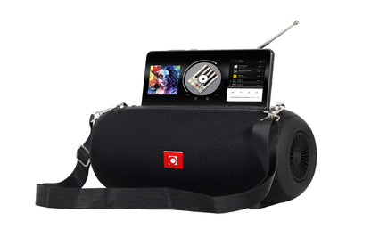 Gembird Draagbare Draadloze Speaker - FM Radio - Tot 7 uur - Bluetooth, AUX, SD kaart en USB - Zwart