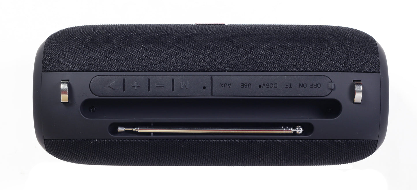 Gembird Draagbare Draadloze Speaker - FM Radio - Tot 7 uur - Bluetooth, AUX, SD kaart en USB - Zwart