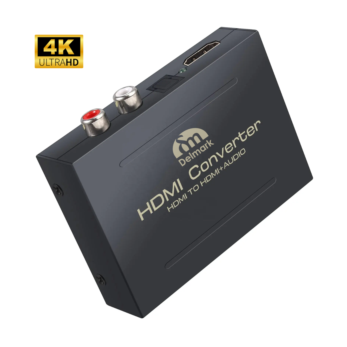 Delmark HDMI naar HDMI met Audio Extractor - Toslink/SPDIF of RCA/Tulp - 4K HDMI