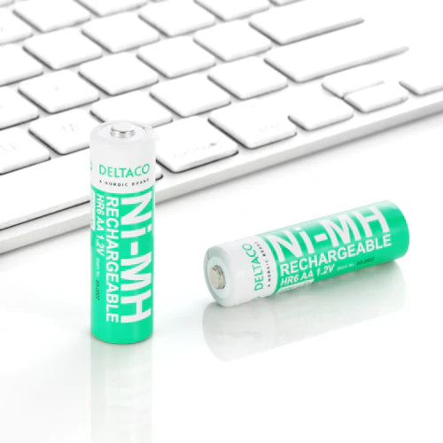 DELTACO Ultimate Ni-MH Oplaadbare AA-batterijen – 2300mAh (4-pack)