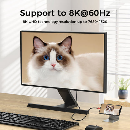 NÖRDIC USB C naar USB C - USB-C Kabels - USB4 PD3.1 240W 8K 60Hz - 40Gbps - Geschikt voor Laptop, Smartphone, Tablet - 1,5m - Rood