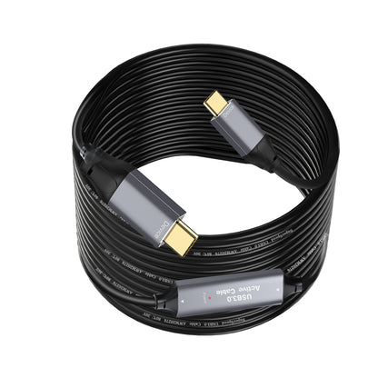 NÖRDIC USB C naar USB C kabel - USB 3.0 - 5Gbps - Geschikt voor Laptop, docking station, SSD & Camera - 5m