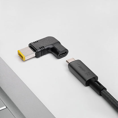 NÖRDIC USB-C Adapter - Geschikt voor Lenovo opladers - 100W PD Snellader - Geschikt voor laptop, smartphone & tablet