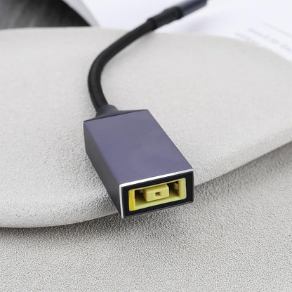 NÖRDIC USB-C Adapter - Geschikt voor Lenovo opladers - 100W PD Snellader - Geschikt voor laptop, smartphone & tablet - 17 cm