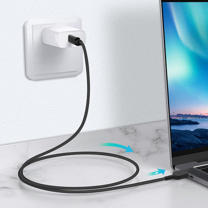 NÖRDIC USB-C naar DC Kabel - Geschikt voor Lenovo apparaten - 65W - Geschikt voor Laptop - 1,5m