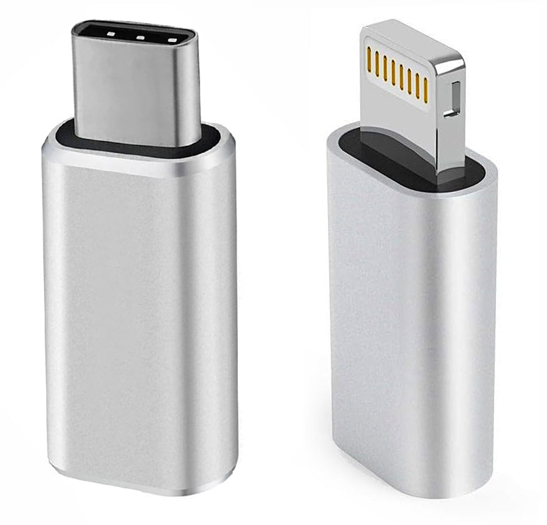 NÖRDIC USBC-N1502 Adapter Set - 2 Stuks - USB-C male naar Lightning Female - Lightning Male naar USB-C Female - Space Gray