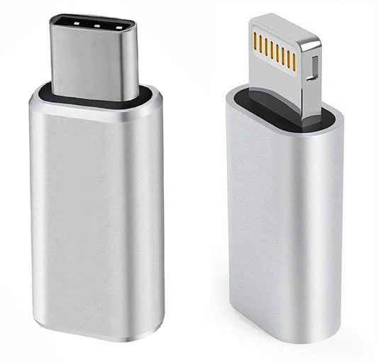 NÖRDIC USBC-N1502 Adapter Set - 2 Stuks - USB-C male naar Lightning Female - Lightning Male naar USB-C Female - Space Gray
