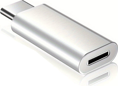 NÖRDIC USBC-N1504 USBC-C Mannelijk naar Lightning Vrouwelijk Adapter - Zilver