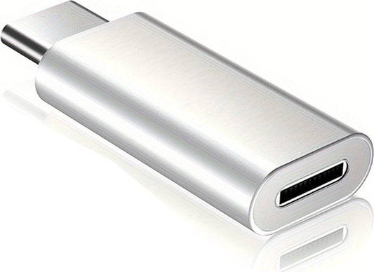 NÖRDIC USBC-N1504 USBC-C Mannelijk naar Lightning Vrouwelijk Adapter - Zilver