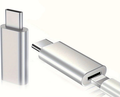 NÖRDIC USBC-N1504 USBC-C Mannelijk naar Lightning Vrouwelijk Adapter - Zilver