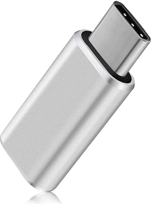 NÖRDIC USBC-N1504 USBC-C Mannelijk naar Lightning Vrouwelijk Adapter - Zilver