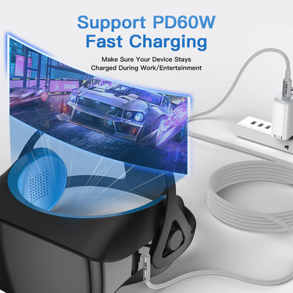 NÖRDIC USB-C naar USB-C - USB3.2 Gen1 - Geschikt voor Oculus Quest / Quest 2 VR bril - 5m - Wit