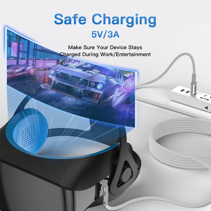 NÖRDIC VR Link kabel - USB-C naar USB - USB3.2 Gen1 -Geschikt voor Oculus Quest 2 VR bril - 5m - Wit