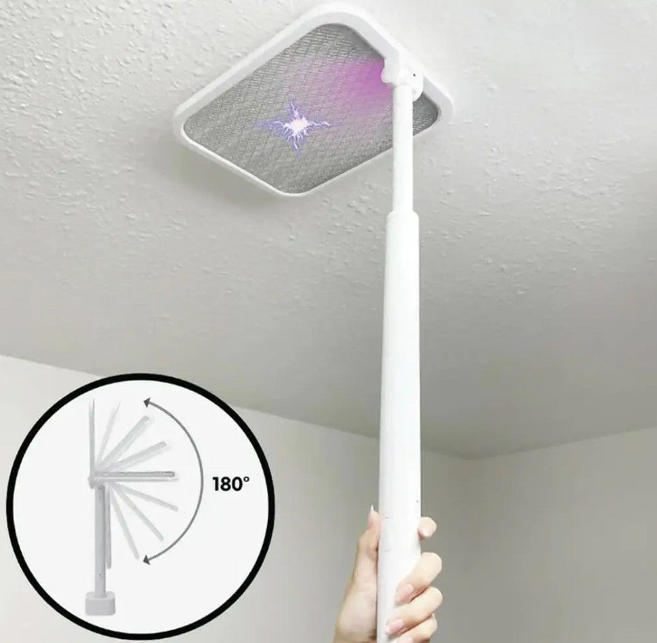 Elektrische Vliegenmepper – Telescopisch & Opvouwbaar Racket – Platinet