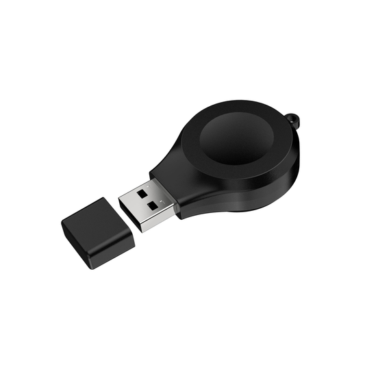 Delmark Mini USB Smartwatch oplader - Zwart - Sleutelhanger model - Breed compatibel