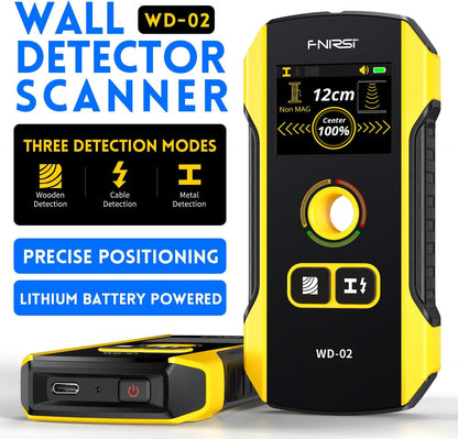 FNIRSI 6-in-1 Detection Device - Metal Detector Wall - Wall Detector Metal, Wood, AC Wire - Stud Finder