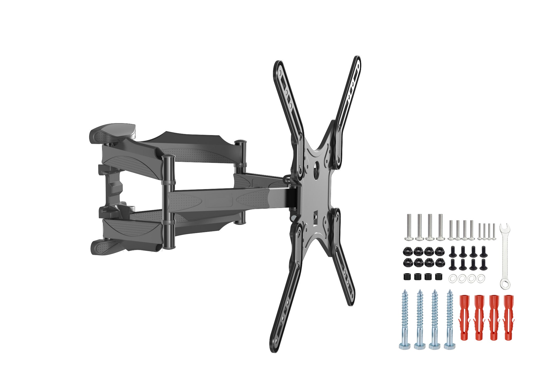Gembird TV Muurbeugel Draaibaar en Kantelbaar - Voor 32”-60” Schermen - Tot 36 KG - Zwart