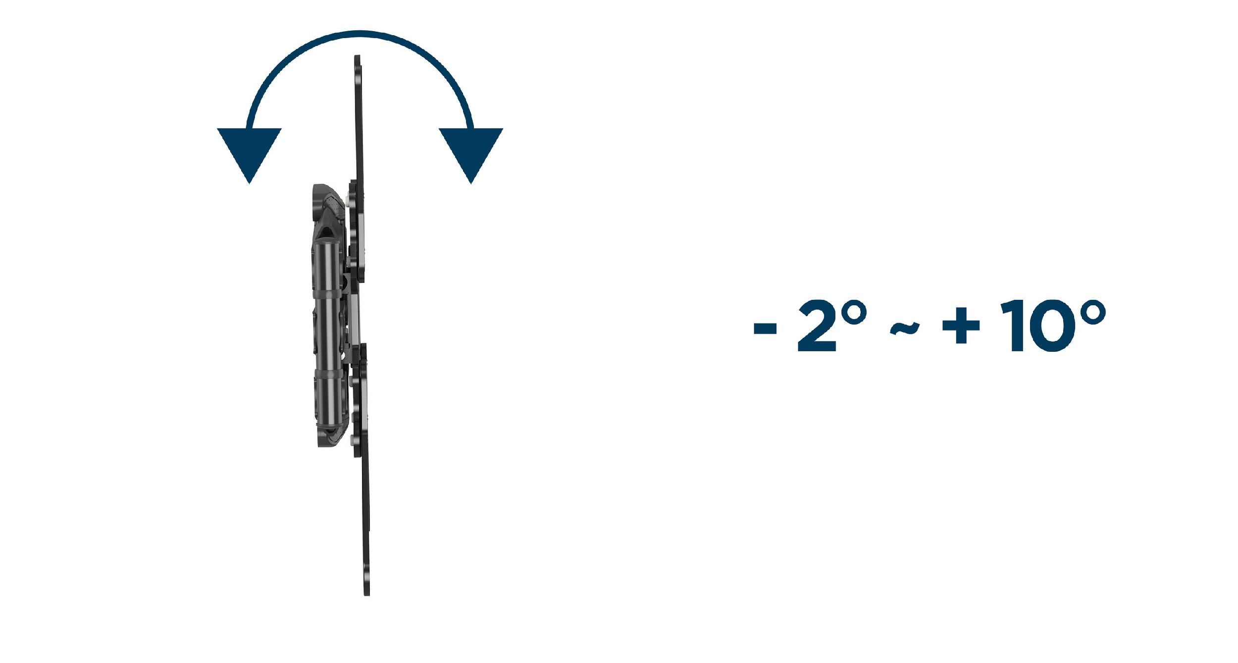 Gembird TV Muurbeugel Draaibaar en Kantelbaar - Voor 32”-60” Schermen - Tot 36 KG - Zwart