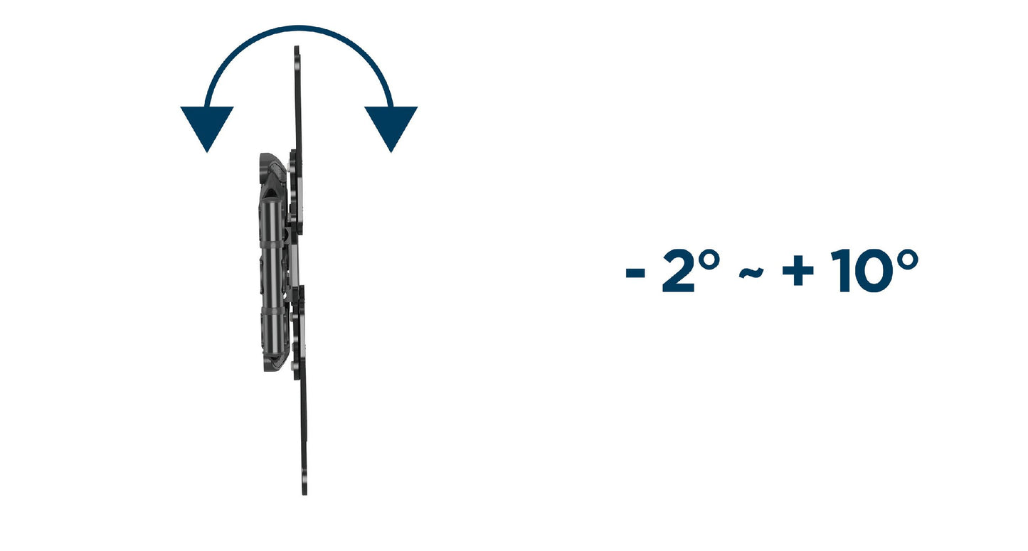 Gembird TV Wall Mount Rotatable and Tiltable - For 32”-60” Screens - Up to 36 KG - Black