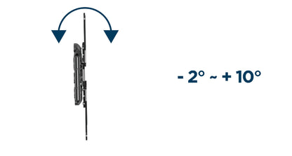 Gembird TV Wall Mount Rotatable and Tiltable - For 32”-60” Screens - Up to 36 KG - Black