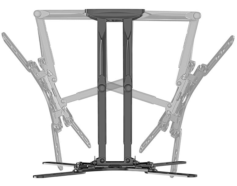 Gembird TV Wall Mount Rotatable and Tiltable - For 32”-60” Screens - Up to 36 KG - Black