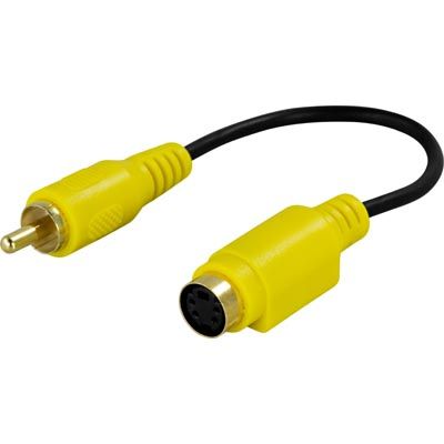 DELTACO AA-11, Cable adapter - MD4 to RCA plug - 0.2 m