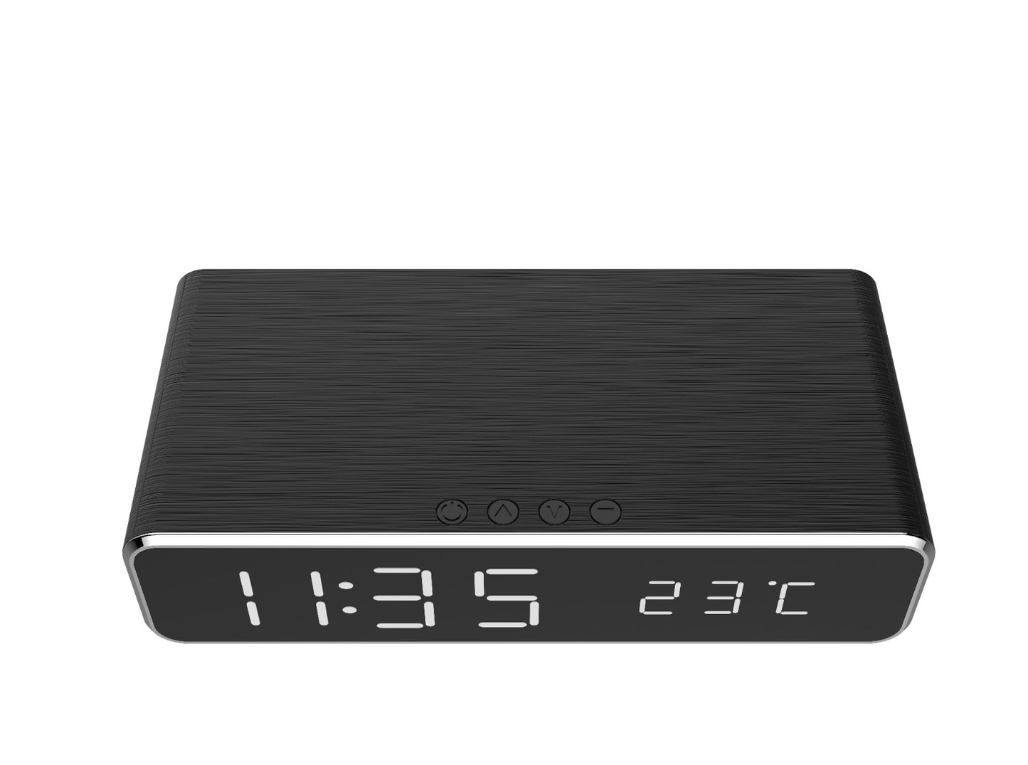 Gembird DAC-WPC-01 Wekker met Draadloze Qi laadfunctie - Digitaal - Voor Smartphone - Zwart
