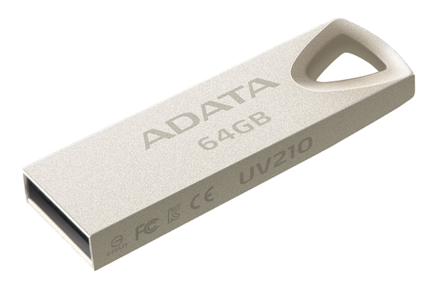 ADATA-510 - 64GB - Flashdrive - USB 2.0 - Zilver