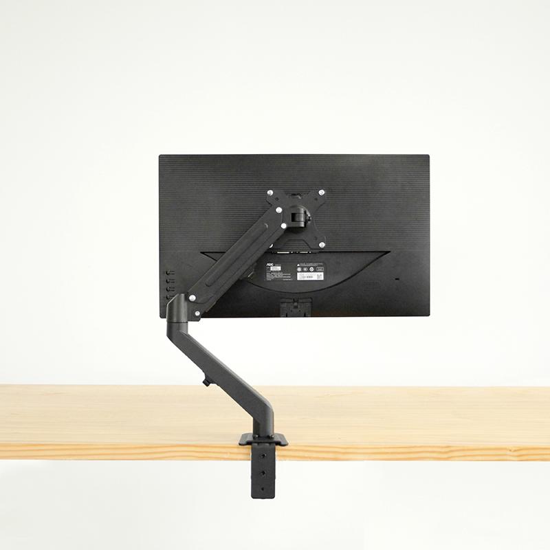 NÖRDIC AG6-21 Gasgedreven monitorbeugel - Arm voor bureaus en tafels - Geschikt voor schermen van 43.18 tot 182.88 cm - Zwart
