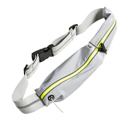 AMYUP AP6308 Hardloop heuptasje met ritssluiting - Grijs/Geel reflecterend