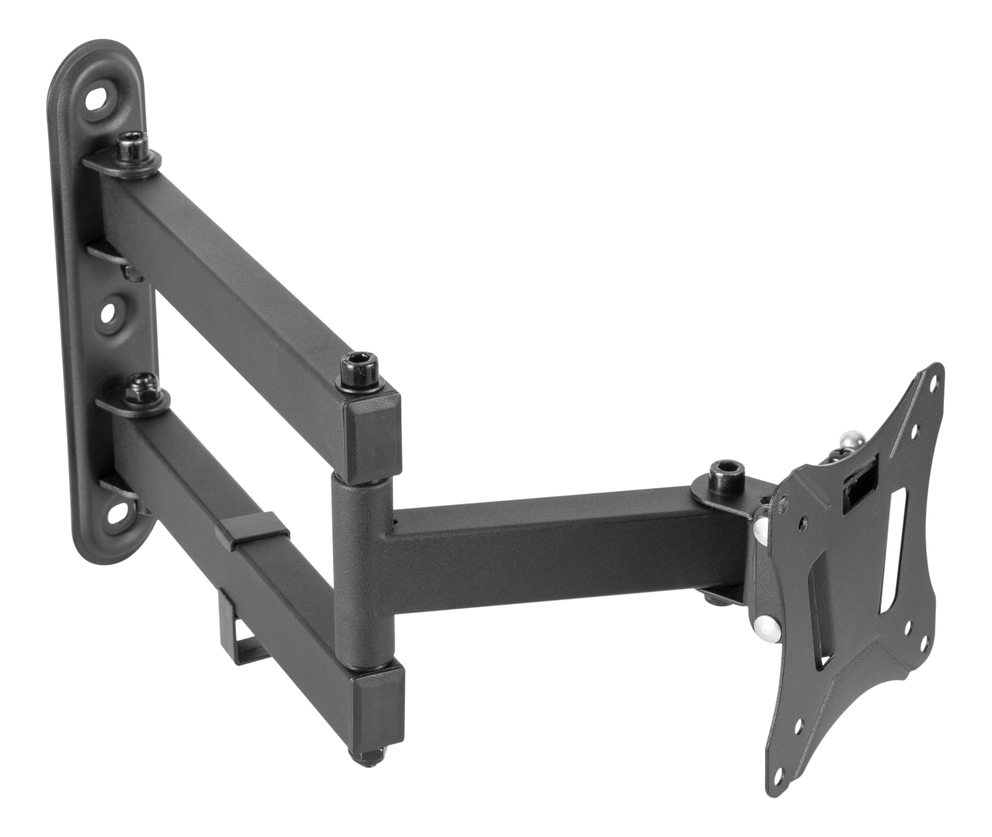 DELTACO OFFICE ARM-0251, Kantelbaar, draaibaar, TV Beugel, 13"- 27 inch, max. 25 kg, zwart