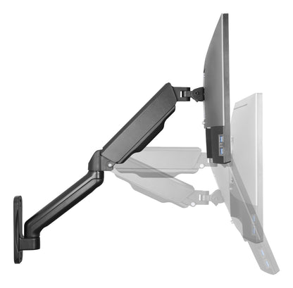 DELTACO OFFICE ARM-0360 Wall bracket - Swivel and tilt - 17-32" inch - Black