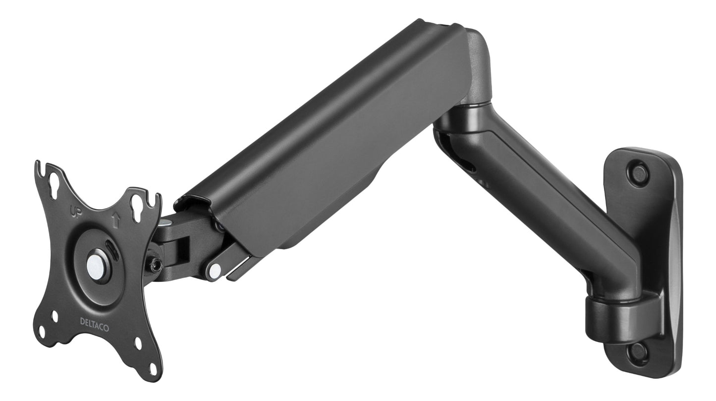 DELTACO OFFICE ARM-0360 Wall bracket - Swivel and tilt - 17-32" inch - Black