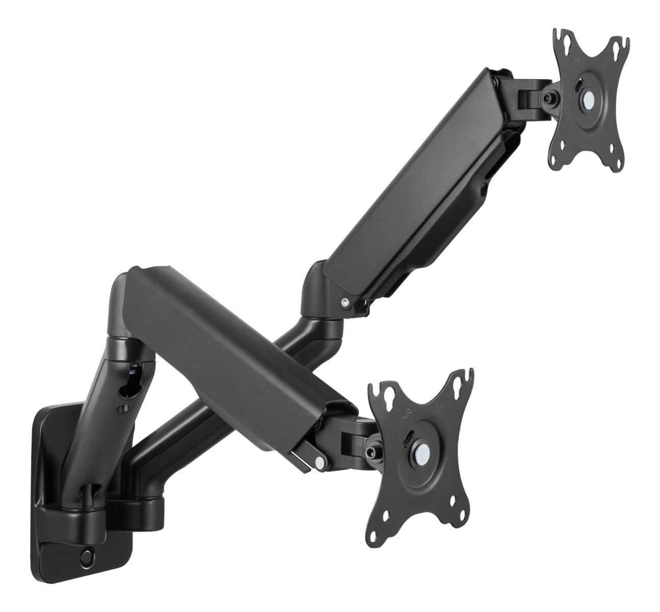 DELTACO OFFICE ARM-0361 Muurbeugel voor 2 schermen - Draai- en kantelbaar - 17-32" inch - Zwart