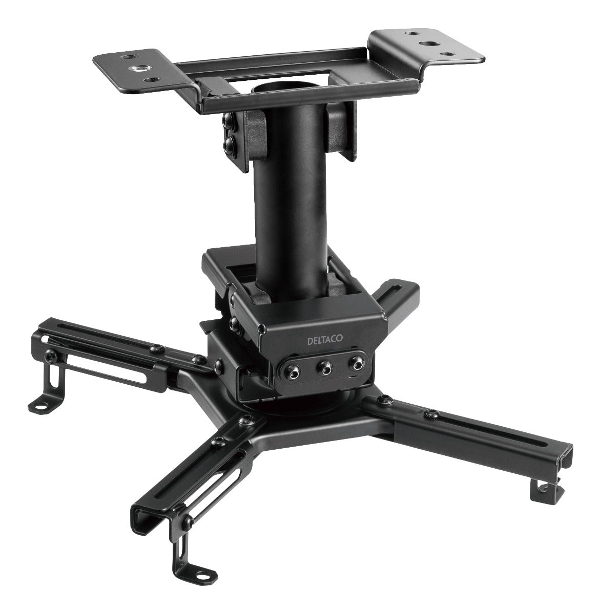 DELTACO OFFICE ARM-0410 Ceiling Mount - Suitable for Projectors - Rotatable and Tiltable - Black
