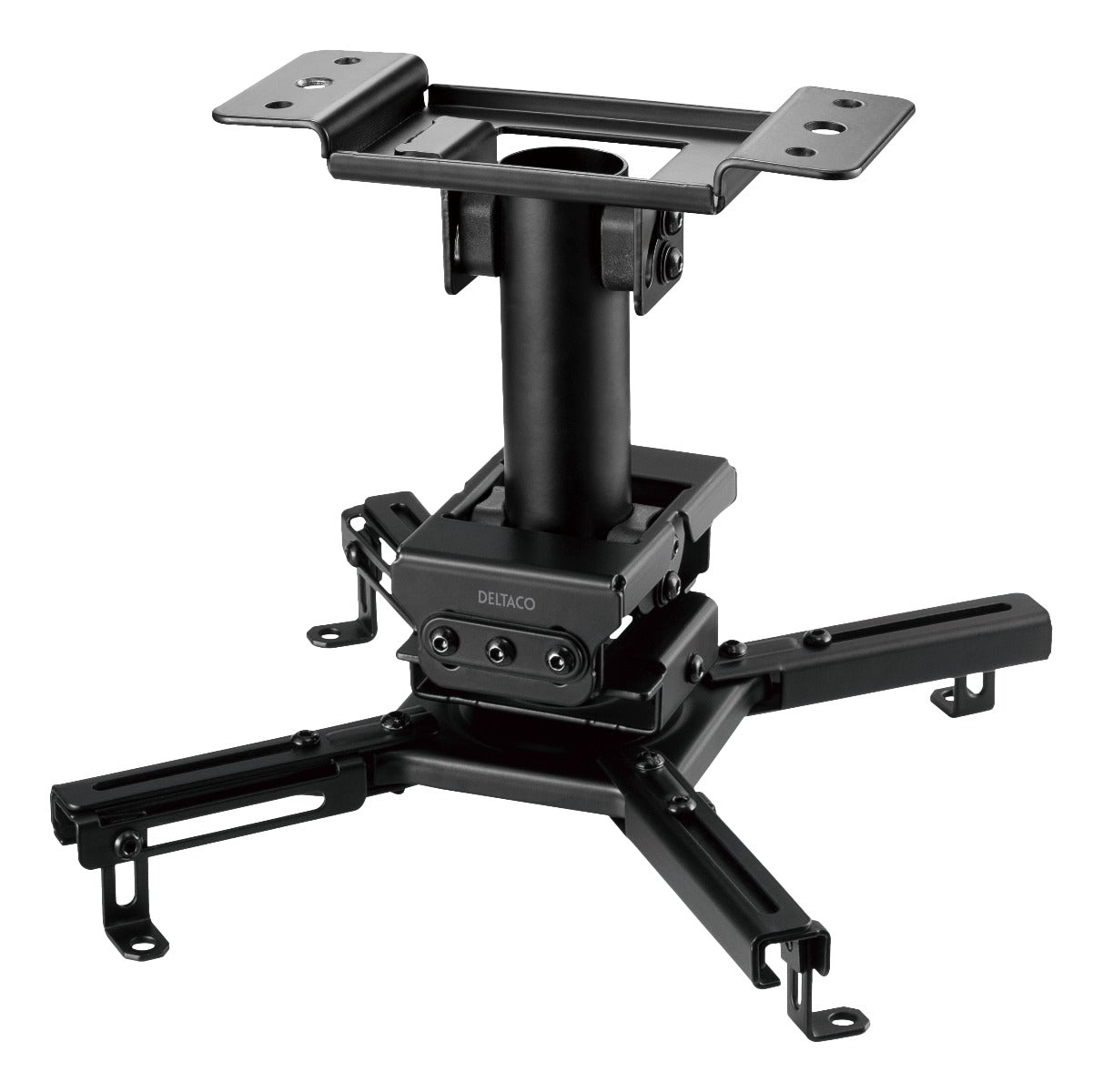 DELTACO OFFICE ARM-0410 Ceiling Mount - Suitable for Projectors - Rotatable and Tiltable - Black