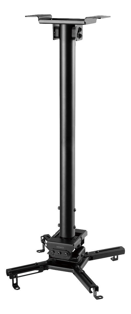 DELTACO OFFICE ARM-0412 Ceiling bracket - Rotatable and Tiltable - Black