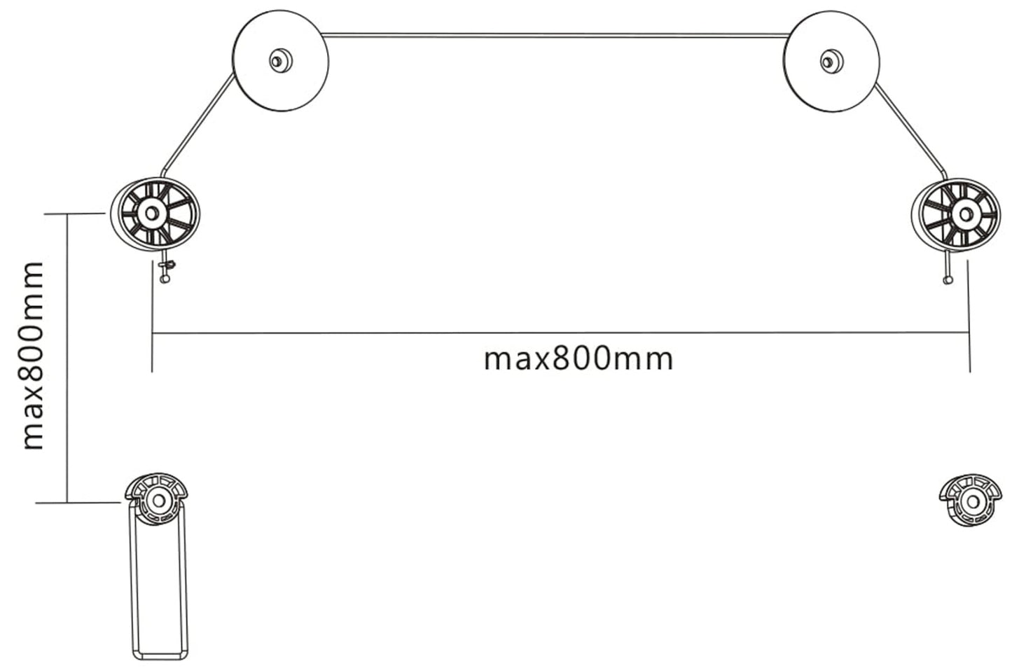 DELTACO ARM-1104, Fixed, Ultra slim TV bracket, 37''-70 inch, max. 50kg, black/silver