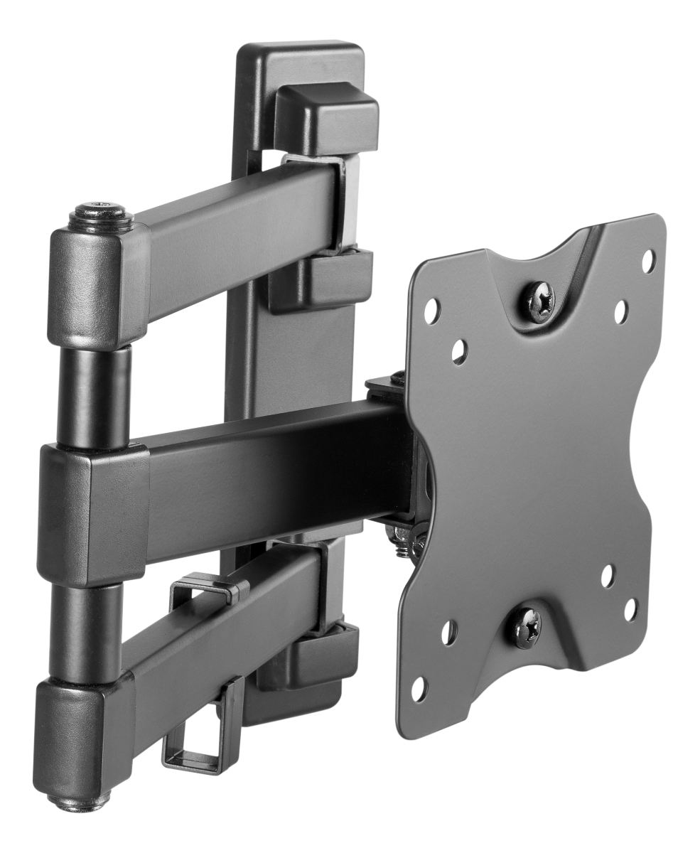DELTACO ARM-1204 3-way wall mount - 13''- 27 inch - up to 20kg - Black