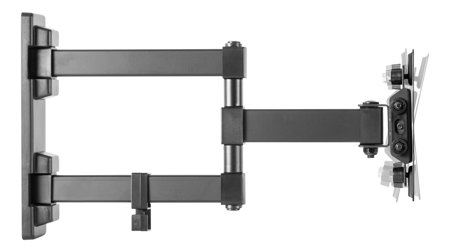 DELTACO ARM-1204 3-way wall mount - 13''- 27 inch - up to 20kg - Black