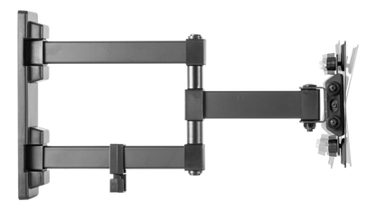 DELTACO ARM-1204 3-way wall mount - 13''- 27 inch - up to 20kg - Black