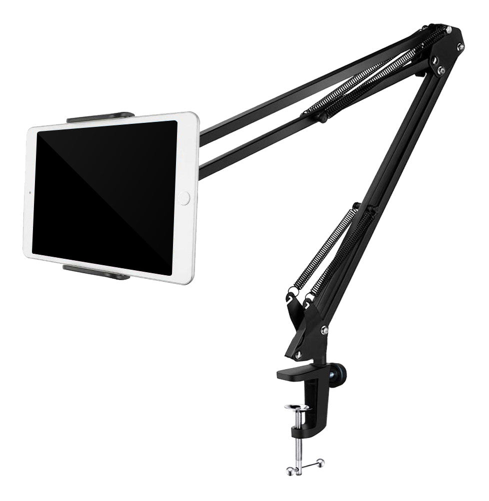 DELTACO ARM-278 Universal holder for smartphones and tablets - C-clamp - 360° rotation - Black