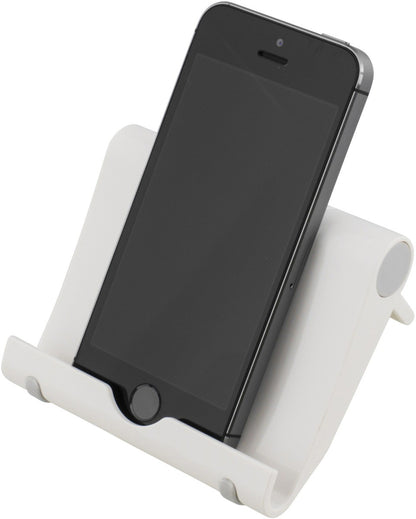 DELTACO ARM-430, Standaard voor smartphone of tablet, verstelbare voet, wit