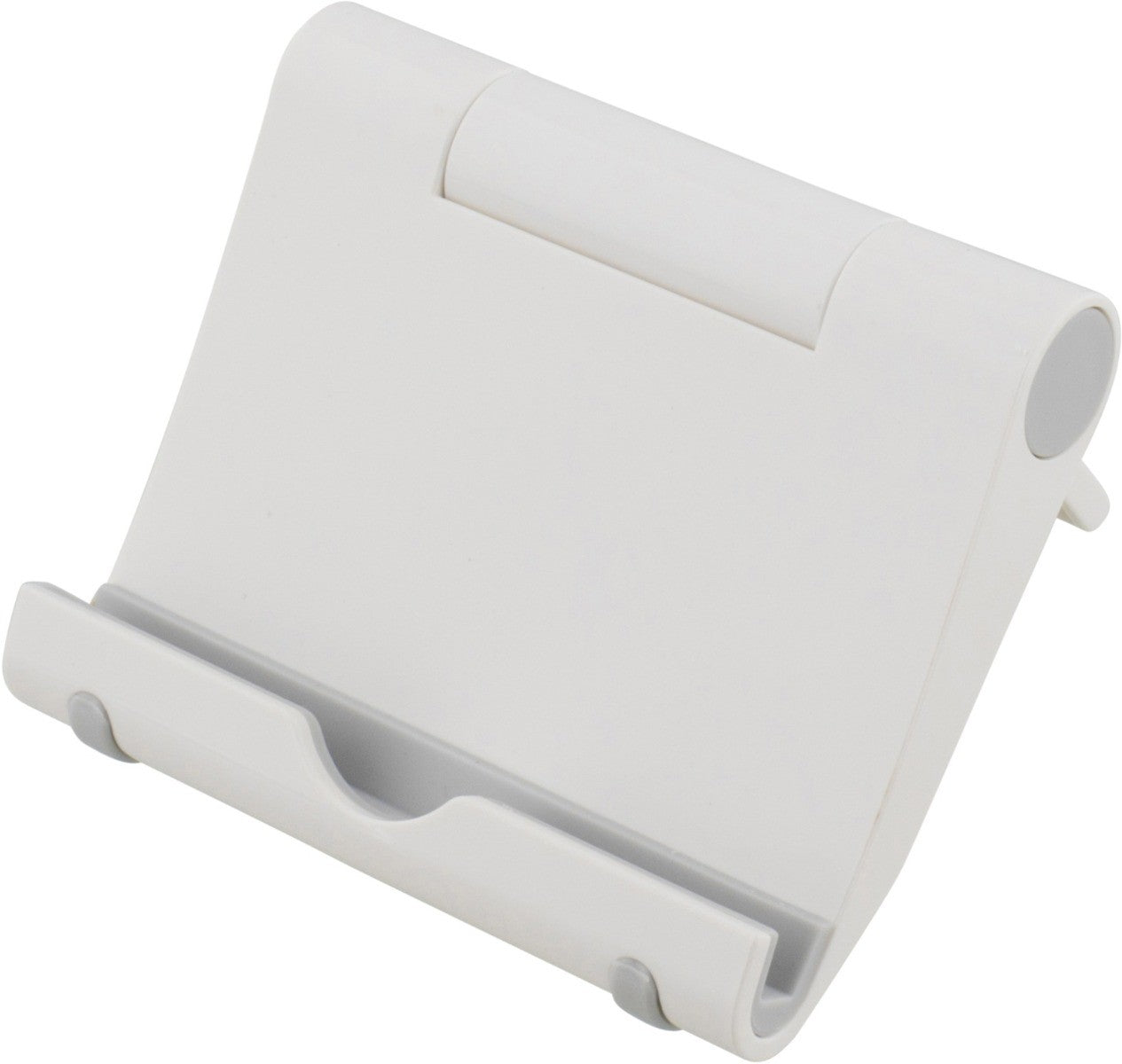 DELTACO ARM-430, Standaard voor smartphone of tablet, verstelbare voet, wit