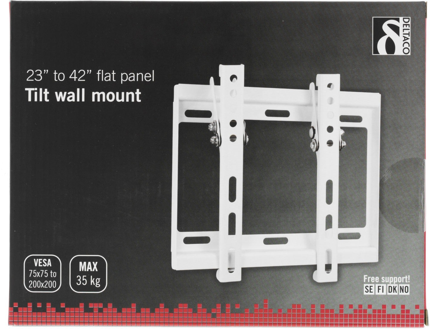DELTACO ARM-520 Universal TV Wall Mount, Suitable for TVs from 23 to 42 inches