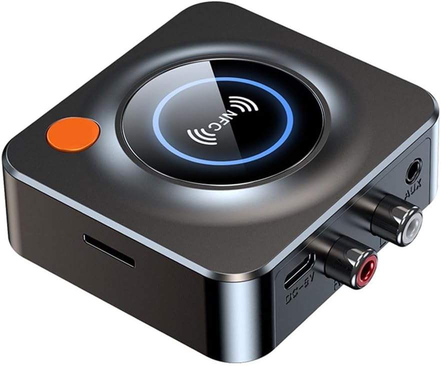 NÖRDIC BT20 Bluetooth Receiver - BT 5.1 - NFC - 3.5mm AUX/RCA - TF card - Black