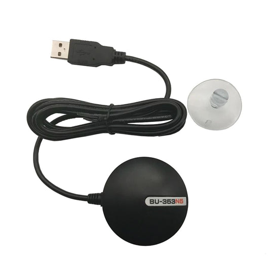 GlobalSat BU-353N5, GPS-Empfänger mit hoher Präzision, USB-Anschluss, magnetische Befestigung, wasserbeständig