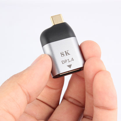 NÖRDIC C-DP USB-C naar Displayport adapter - 8K in 60Hz - 3D ondersteuning - Spacegrijs
