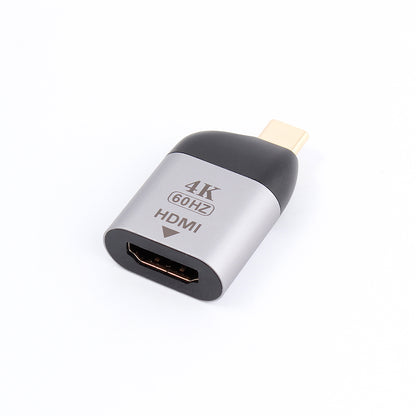 NÖRDIC C-HDMI USB-C naar HDMI2.0 adapter - 4K in 60Hz - Ondersteuning voor HDCP1.4 en 2.2 - Spacegrijs
