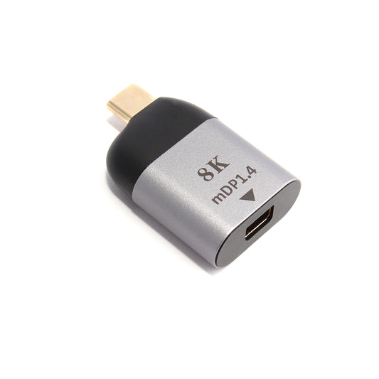 NÖRDIC C-MDP USB-C naar Mini Displayport adapter - 8K in 60Hz - 3D Ondersteuning - Spacegrijs